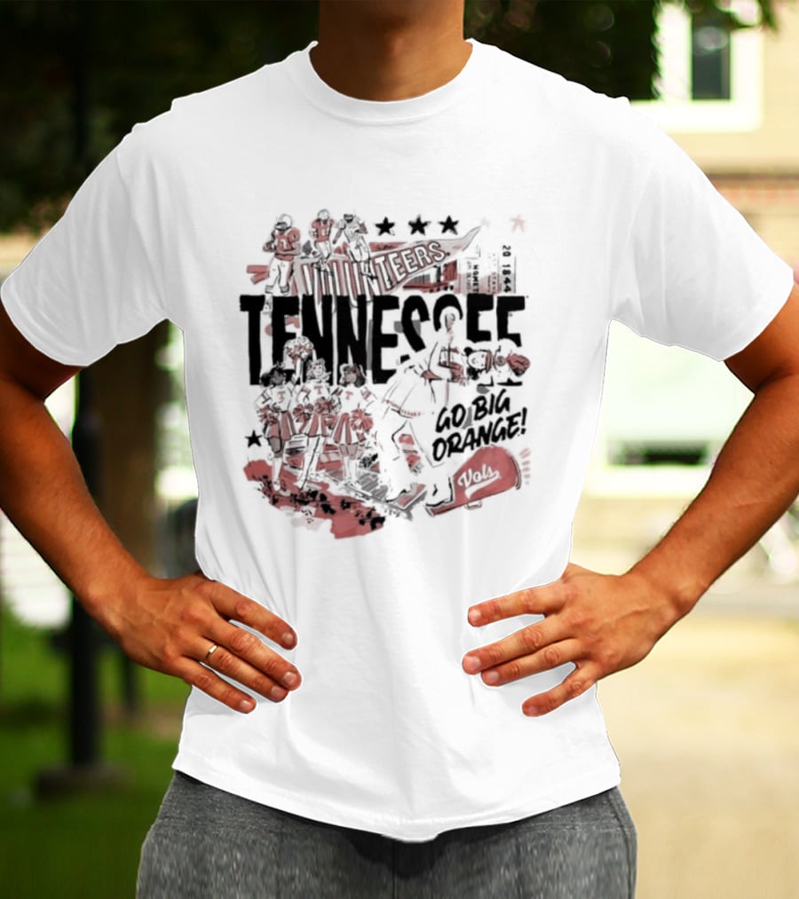 University Volunteer Tennessee Go Big Orange T-Shirt
