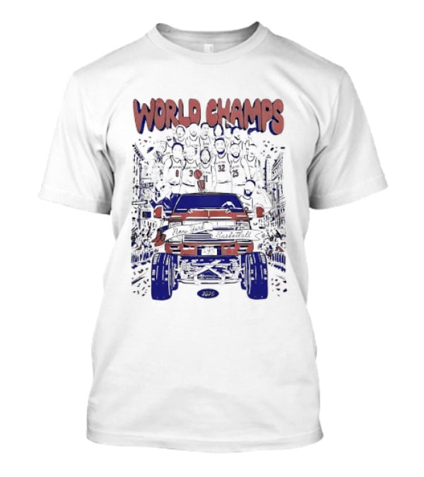 New York Knicks World Champs 2026 Celebration Parade Truck T-Shirt