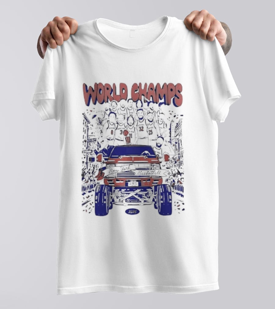 New York Knicks World Champs 2026 Celebration Parade Truck T-Shirt