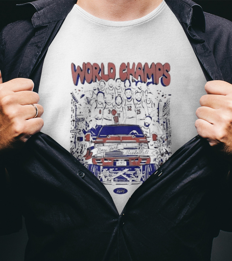 New York Knicks World Champs 2026 Celebration Parade Truck T-Shirt