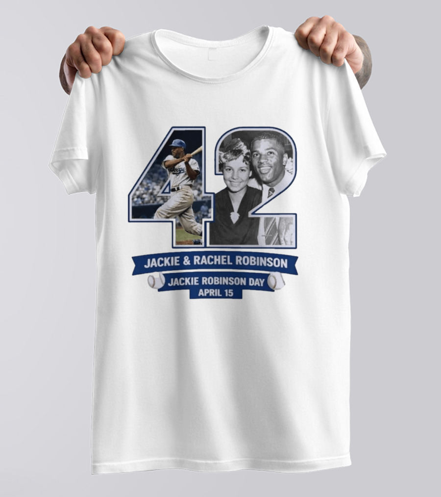 Jackie And Rachel Robinson 42 Jackie Robinson Day April 15 T-Shirt