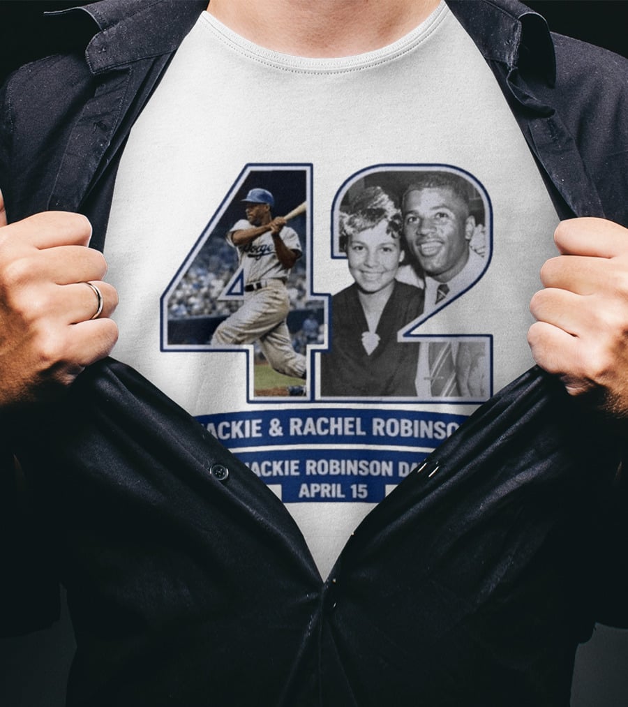 Jackie And Rachel Robinson 42 Jackie Robinson Day April 15 T-Shirt