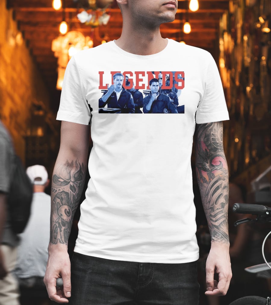 Tom Cruise Val Kilmer Top Gun Legends T-Shirt