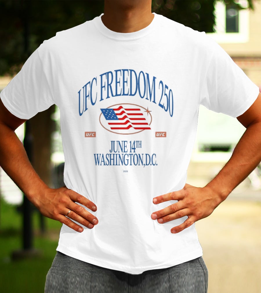 UFC Freedom 250 June 14th Washington DC 2026 MMA Event Stars And Stripes T-Shirt