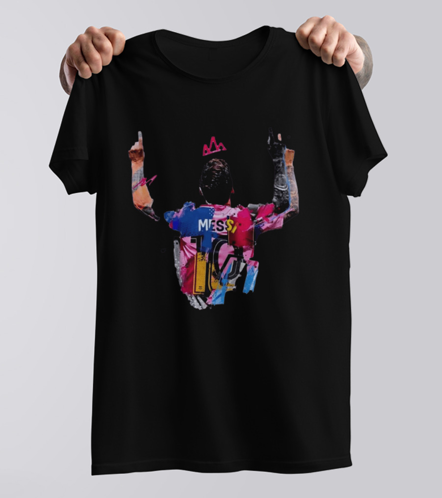 Messi 10 Barcelona Iconic Celebration T-Shirt