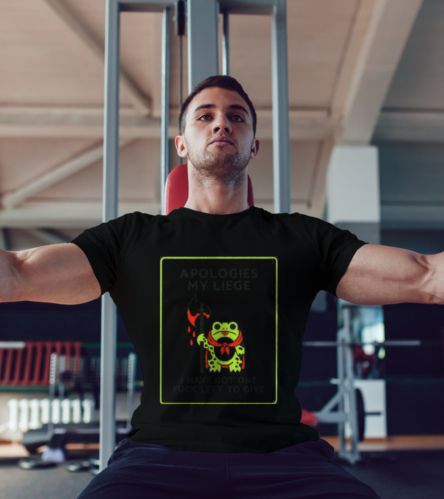 Frog Apologies My Liege I Have Not One Left To Give Medieval Humor T-Shirt