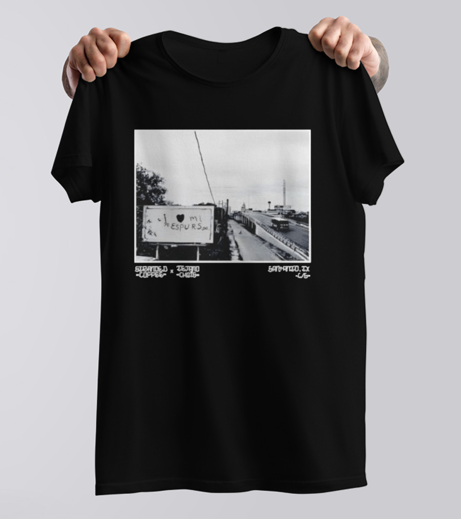 I Love Mi Espurs San Antonio Spurs Texas Granger Coffee Scene T-Shirt
