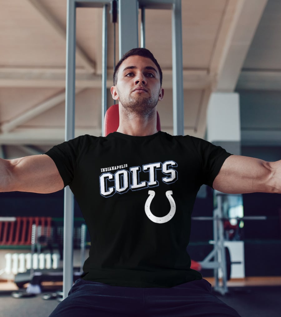 Indianapolis Colts Black Horseshoe T-Shirt