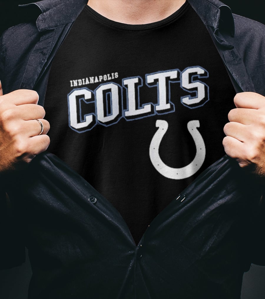 Indianapolis Colts Black Horseshoe T-Shirt