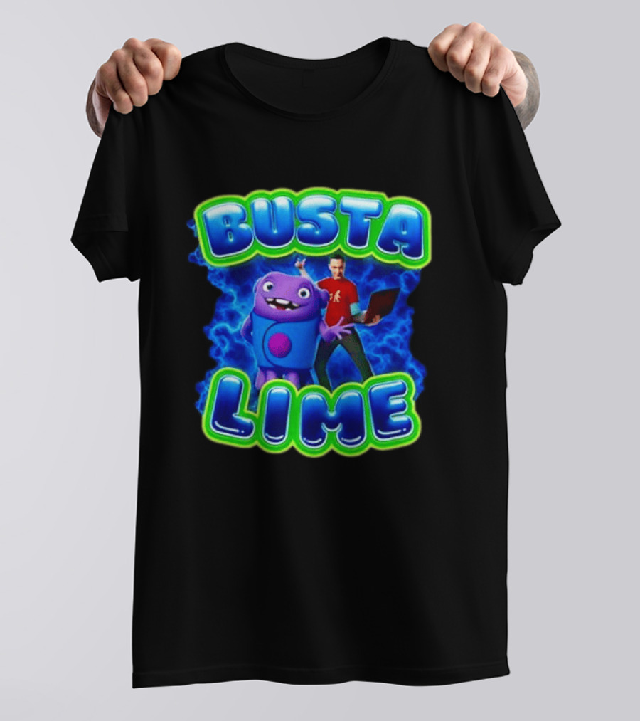 Oh Sheldon Cooper The Big Bang Theory Busta Lime Electric Blue T-Shirt