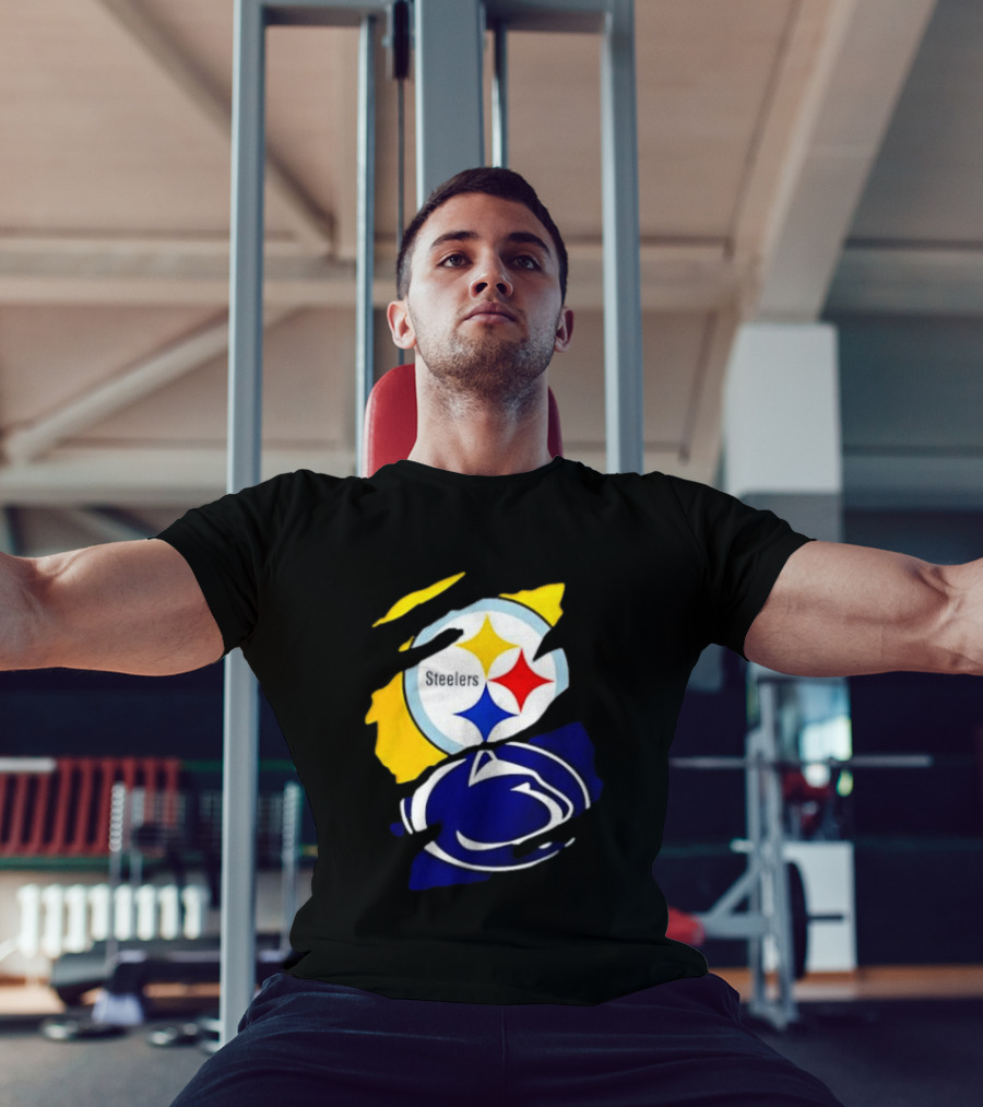 Pittsburgh Steelers Penn State Nittany Lions Team Tear T-Shirt