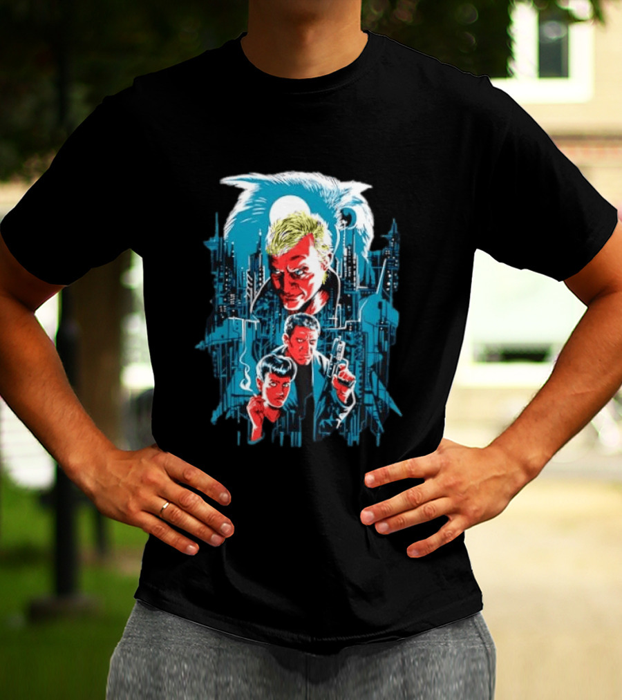 Roy Batty Rick Deckard Rachael Blade Runner Film Noir Sci Fi Classic Movie T-Shirt