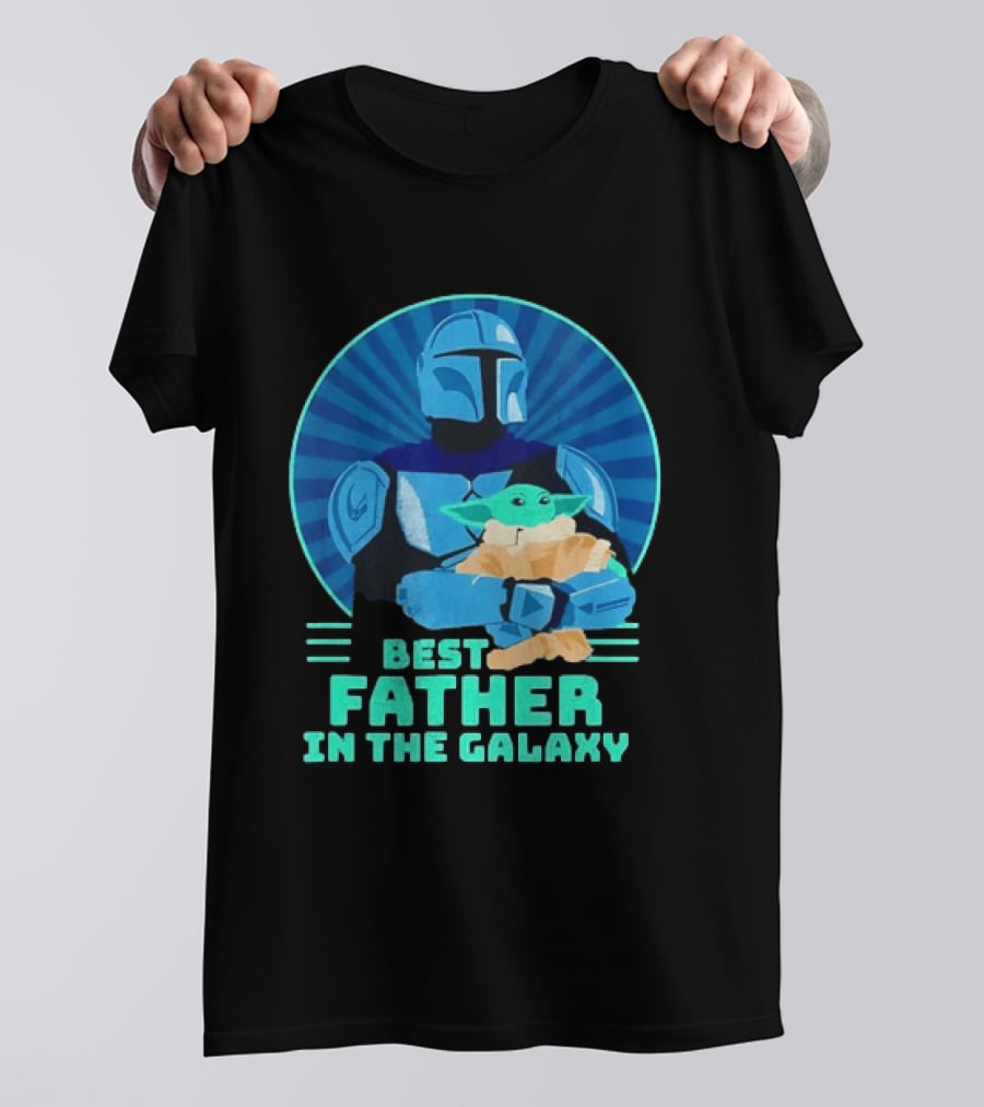 Star Wars Mandalorian Grogu Best Father In The Galaxy T-Shirt