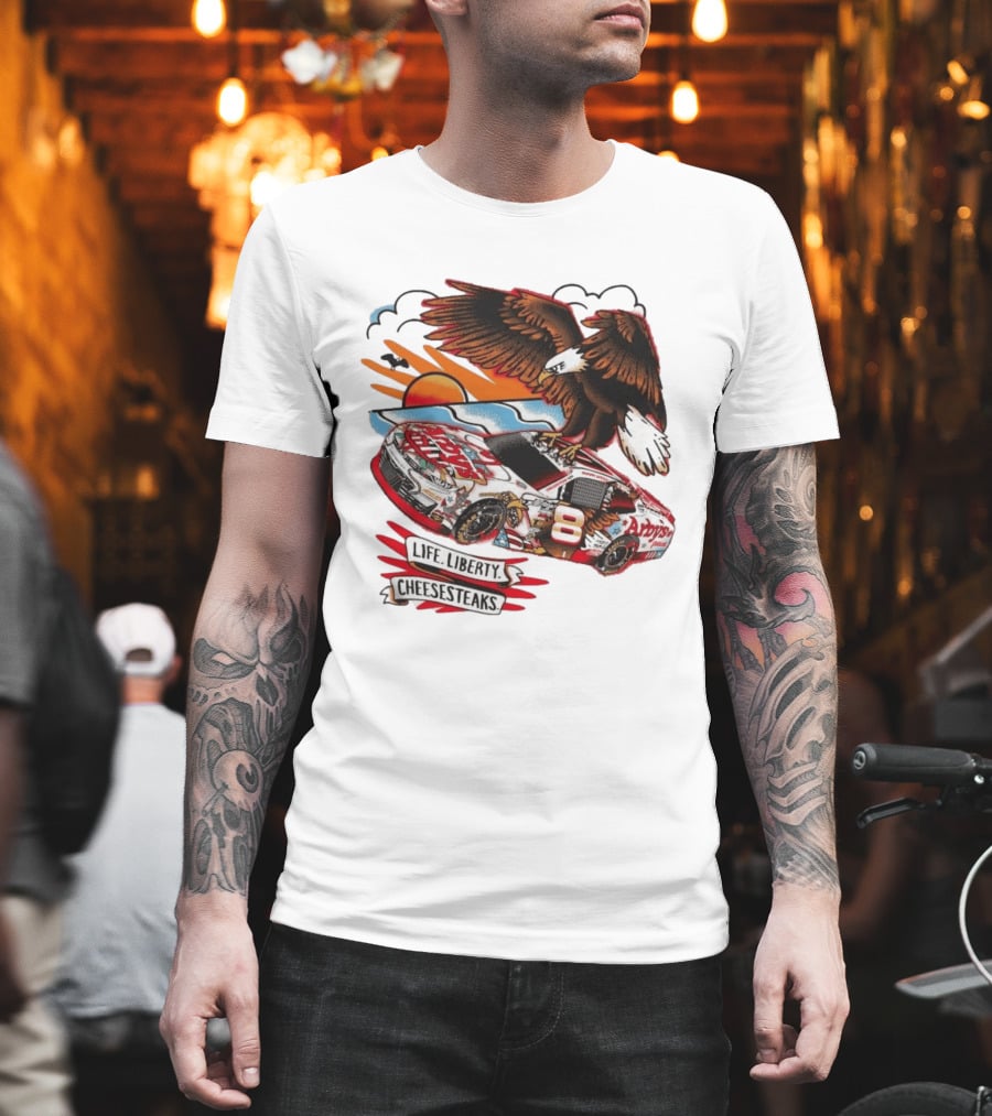 JR Motorsports Arby's Life Liberty Cheesesteaks Racing Car Eagle T-Shirt