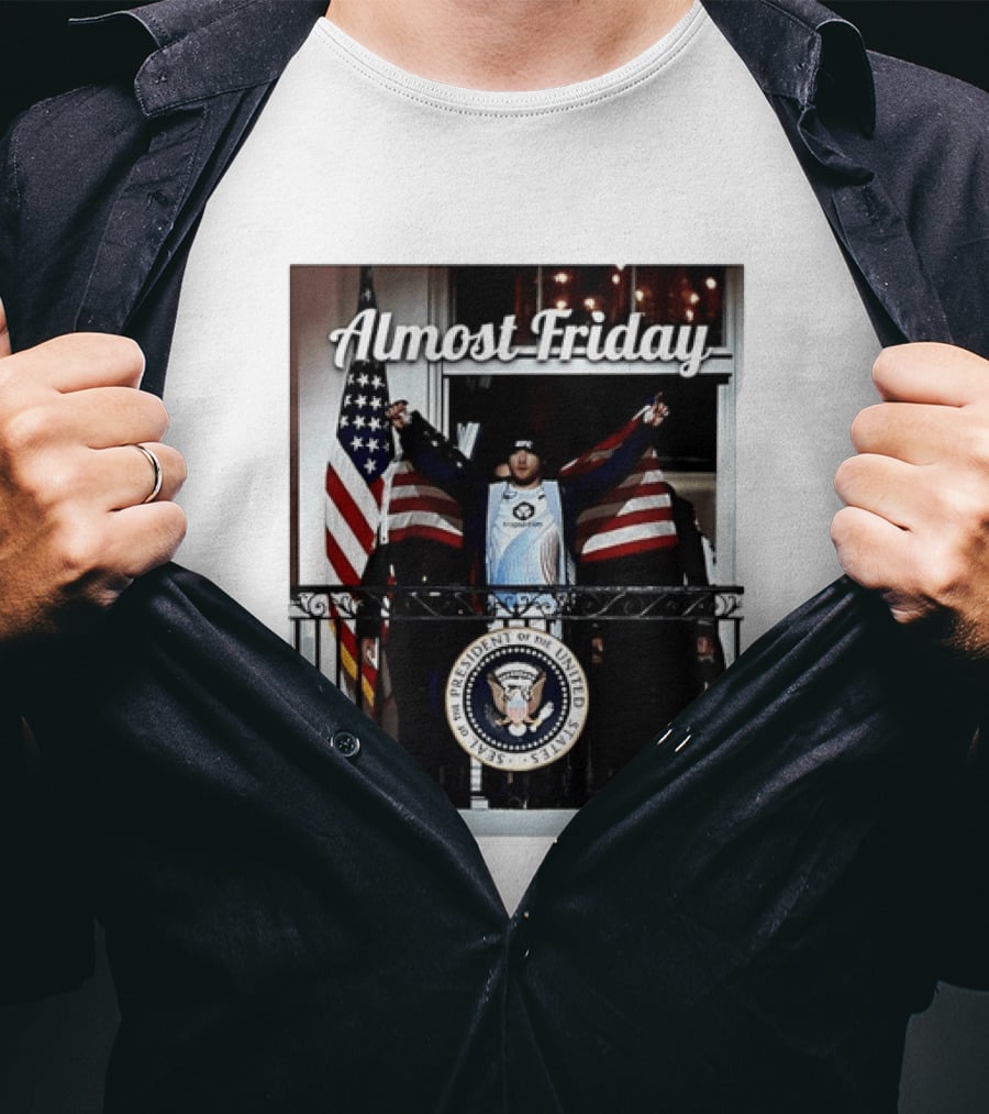 Almost Friday Justin Gaethje UFC Freedom 250 Presidential Seal American Flag T-Shirt