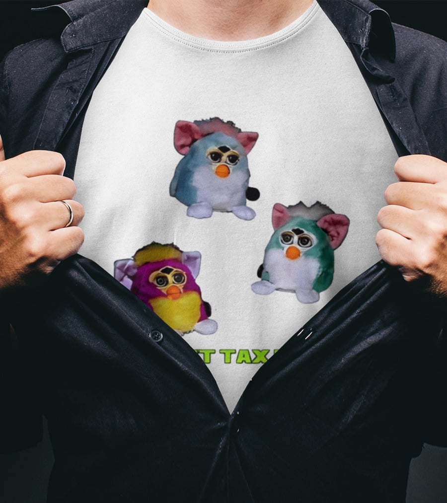 Furby Aesthetic Commit Tax Fraud Multi Color Collection T-Shirt