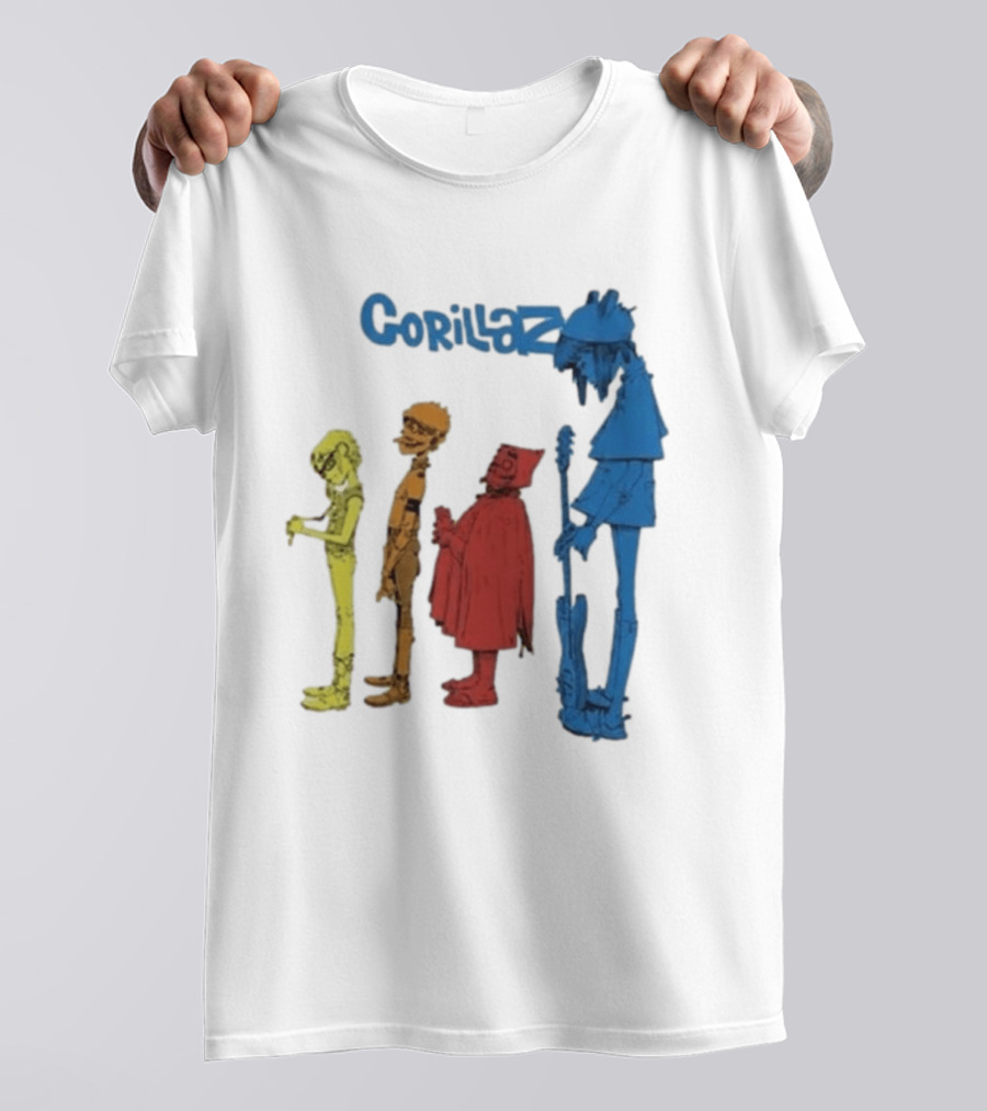 Gorillaz Concert Characters Art Tottenham Stadium Event T-Shirt