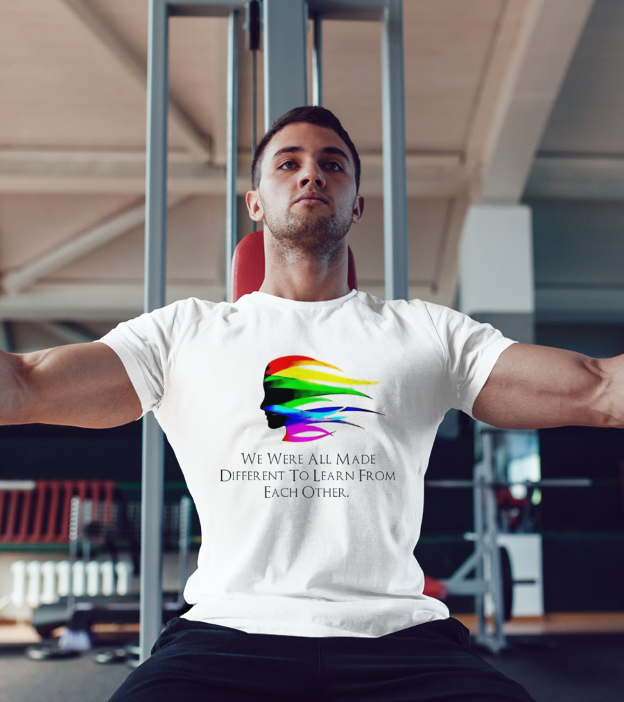 We Were All Made Different To Learn From Each Other Rainbow T-Shirt