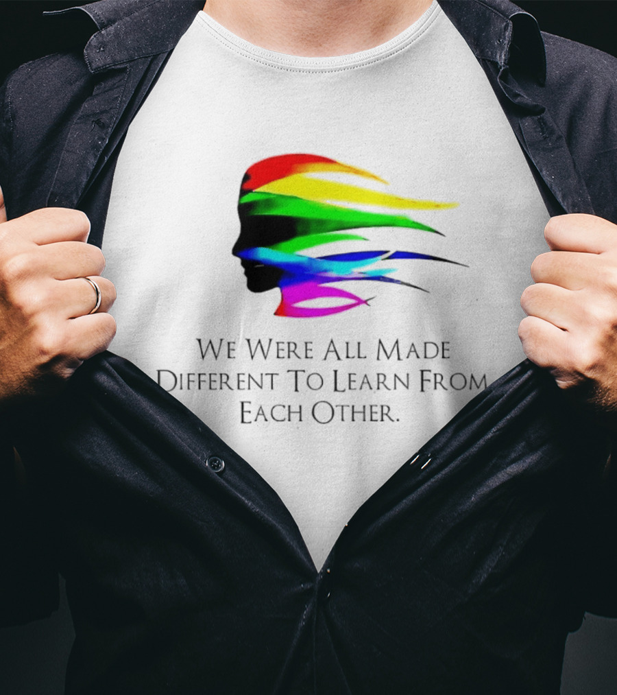 We Were All Made Different To Learn From Each Other Rainbow T-Shirt