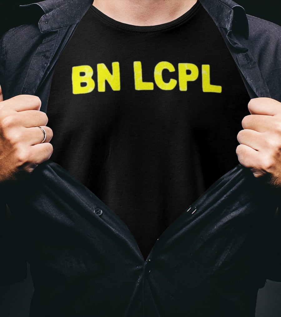 BN LCPL Bold Yellow Block Letters T-Shirt