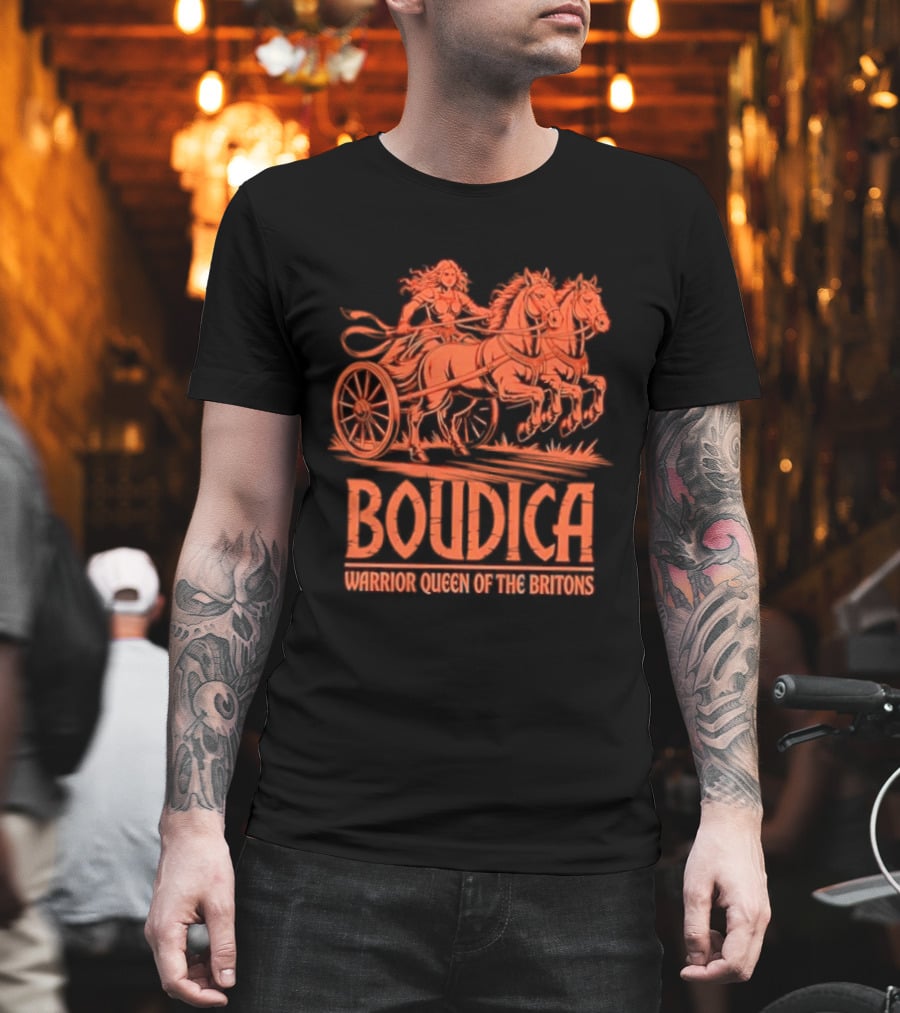 Boudica Warrior Queen Of The Britons Chariot Fighter T-Shirt