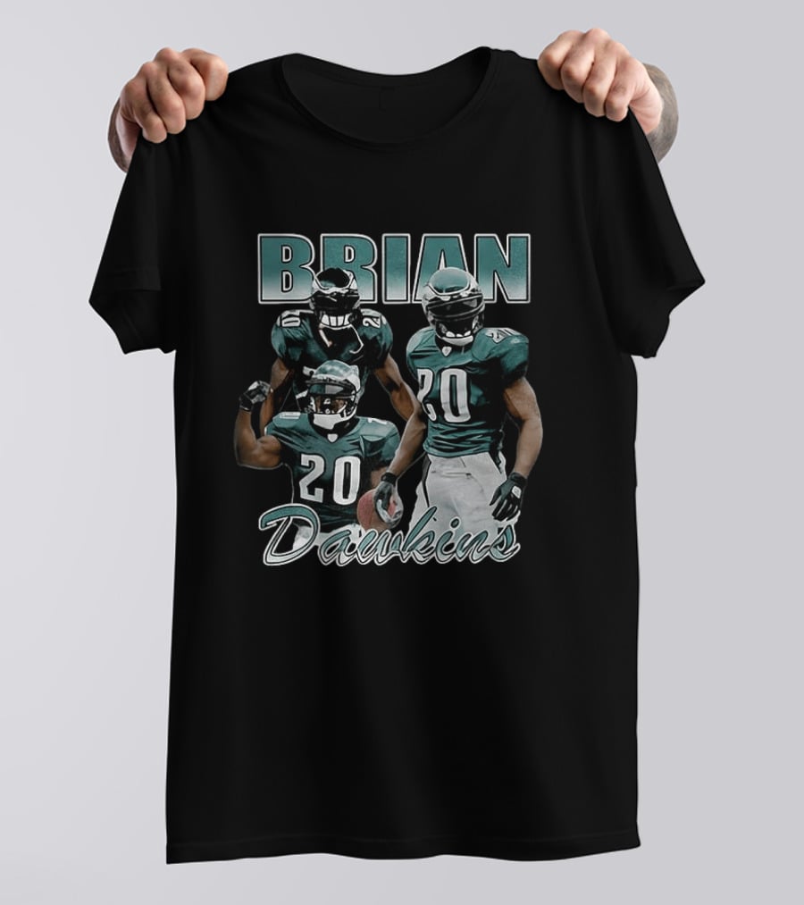 Brian Dawkins Philadelphia Eagles Number 20 Player Iconic Football Legend T-Shirt
