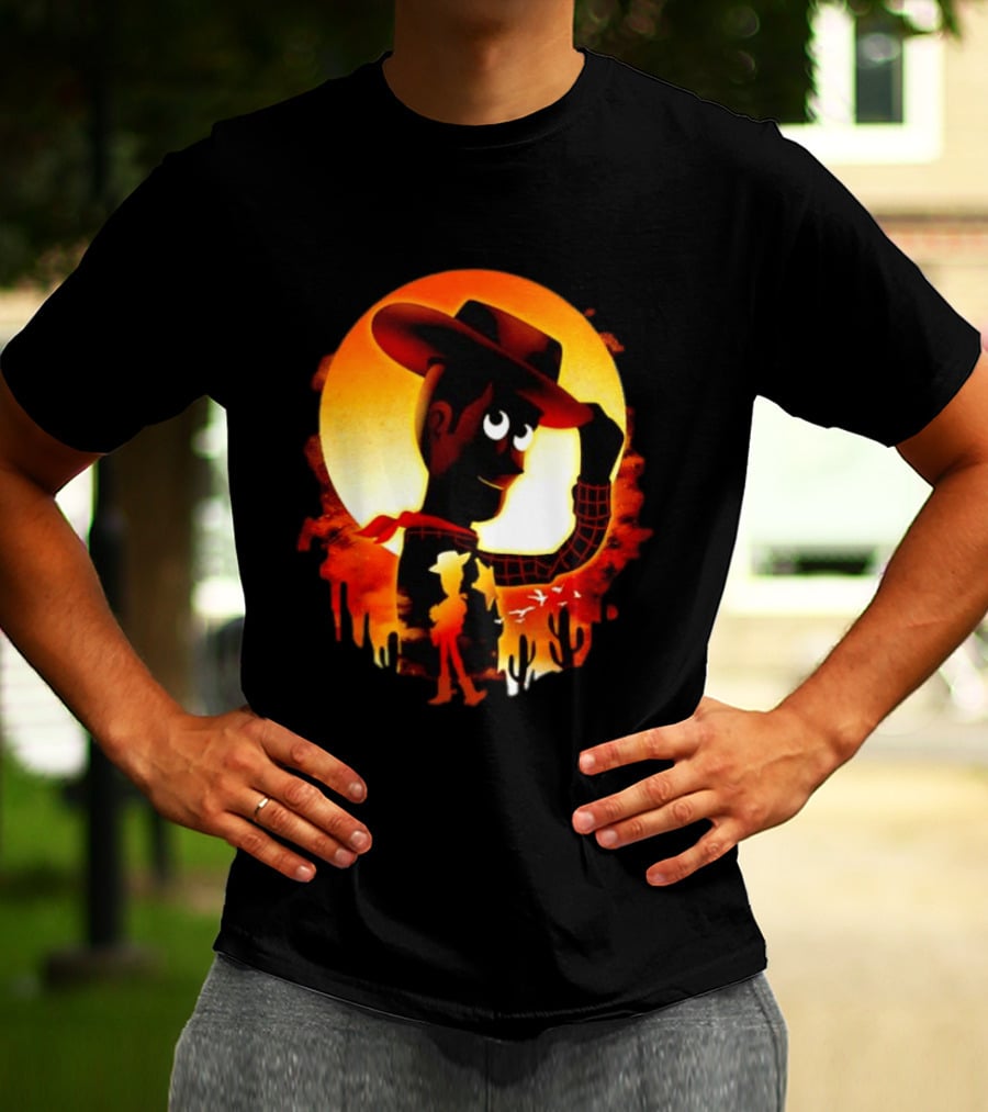 Sheriff Woody Pixar Toy Story Sunset Cowboy T-Shirt