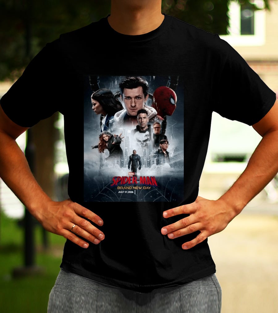 Marvel Studios Spider Man Brand New Day July 31 2026 Movie T-Shirt
