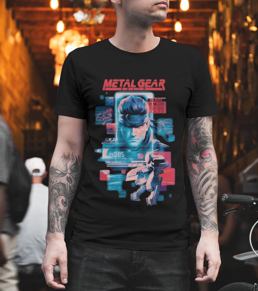 Metal Gear Solid Snake Tactical Espionage Action Alert 99.99 PTT Memory 89.85 T-Shirt