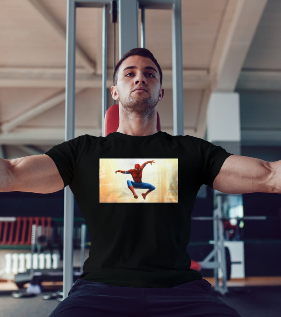 Spider Man Brand New Day July 2026 Jumping Action Pose Classic Suit T-Shirt
