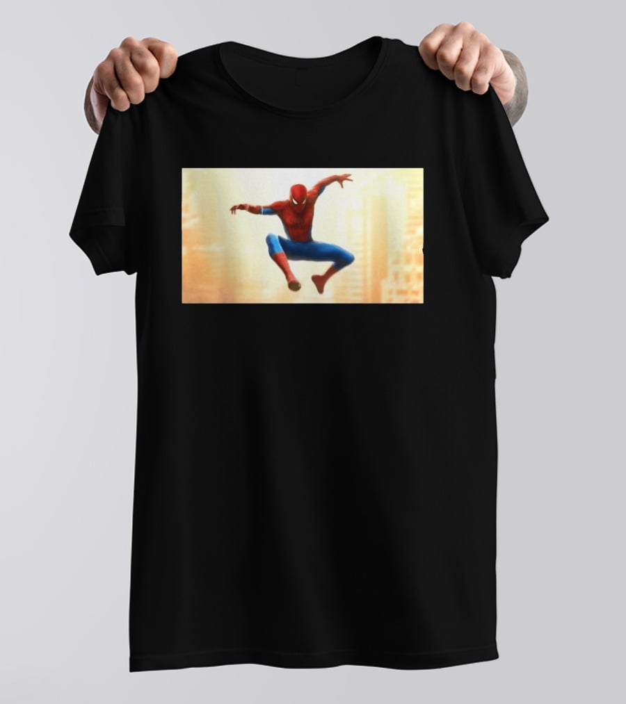 Spider Man Brand New Day July 2026 Jumping Action Pose Classic Suit T-Shirt