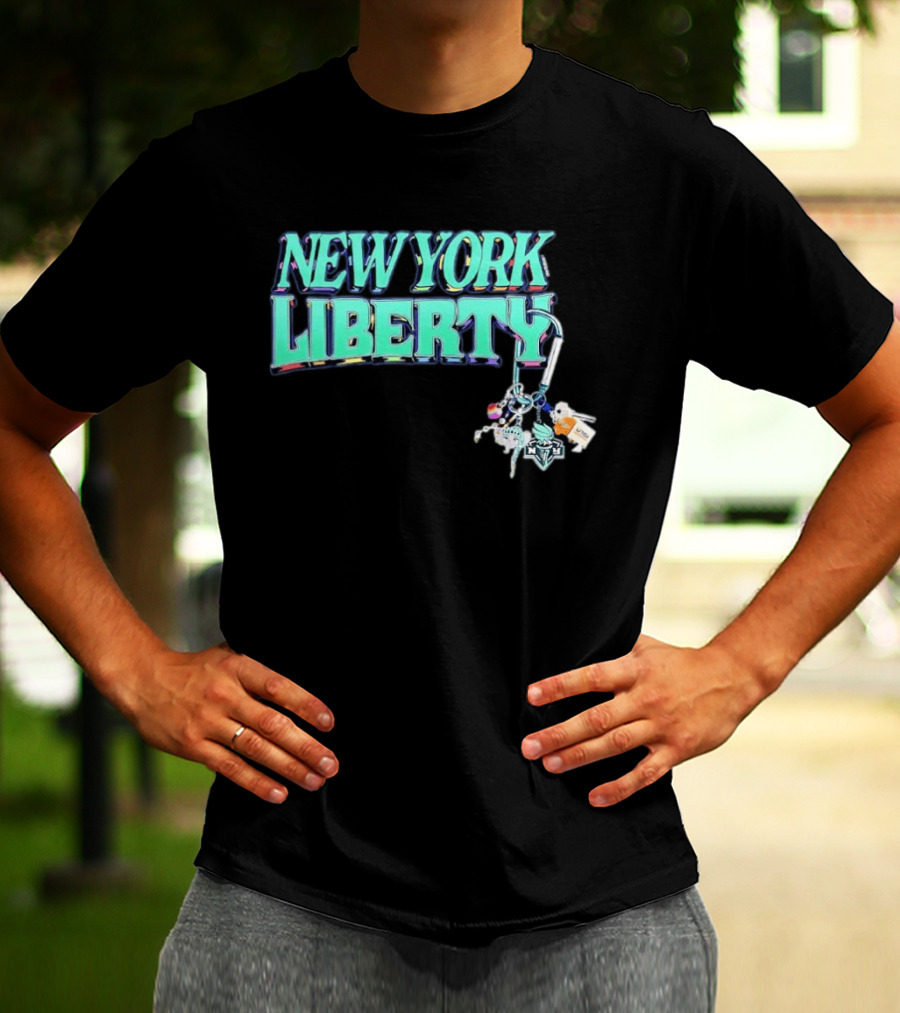 New York Liberty Carabiner Pride Keychain Accessories T-Shirt