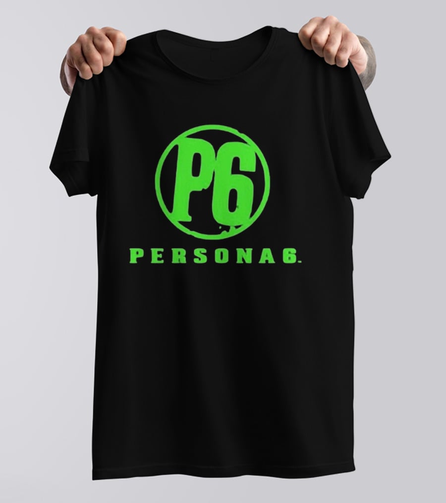 Persona 6 P6 Green Logo Commemorative T-Shirt