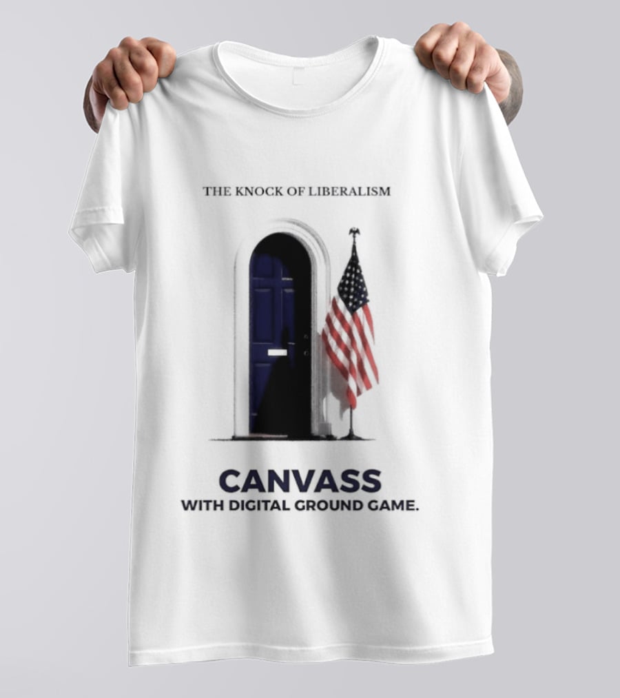 S With Flag And Doorway Digital Ground Game T-Shirt