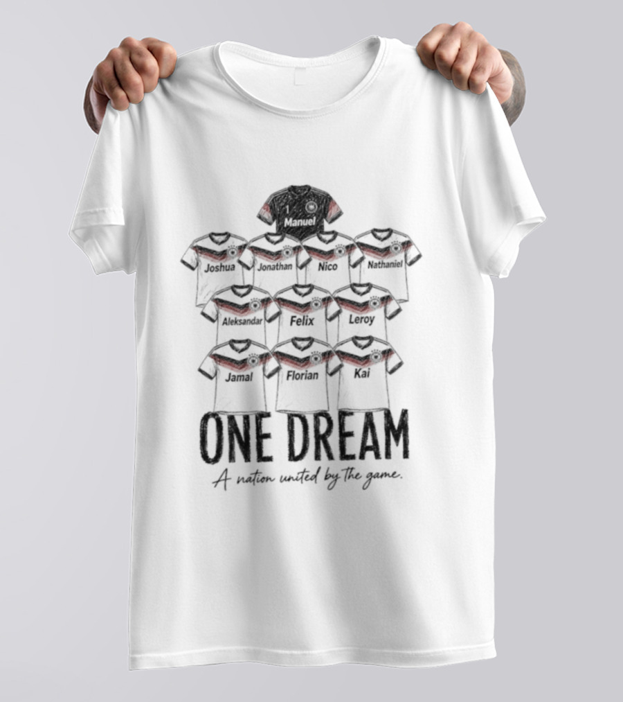 Germany One Dream A Nation United By The Game WC 2026 T-Shirt