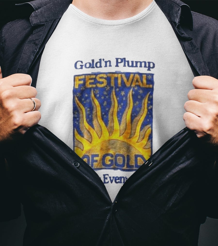Gold N Plump Festival Of Gold Winter Event 1994 Sunburst And Stars T-Shirt