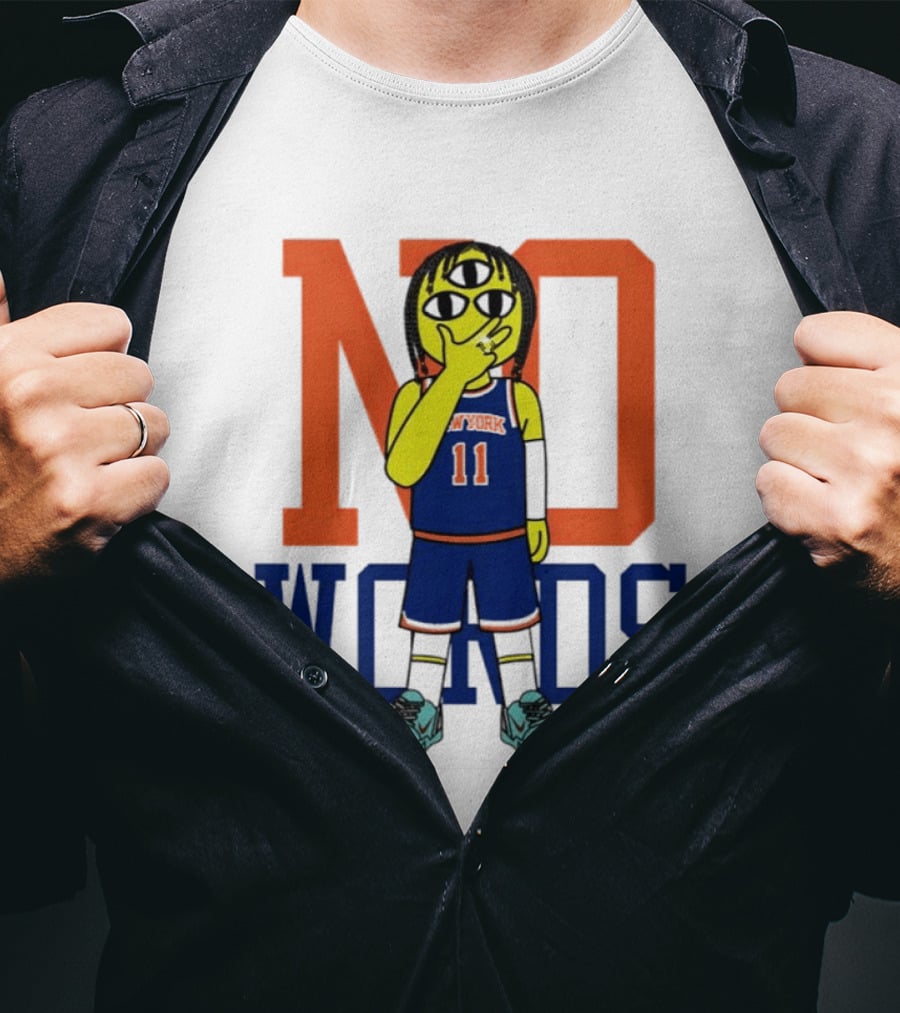 Jalen Brunson New York Knicks No Words Three Eyed Cartoon T-Shirt