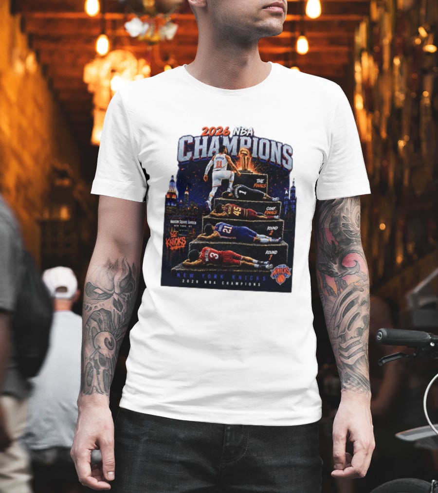 2026 NBA Champions New York Knicks Jalen Brunson Road To Glory T-Shirt