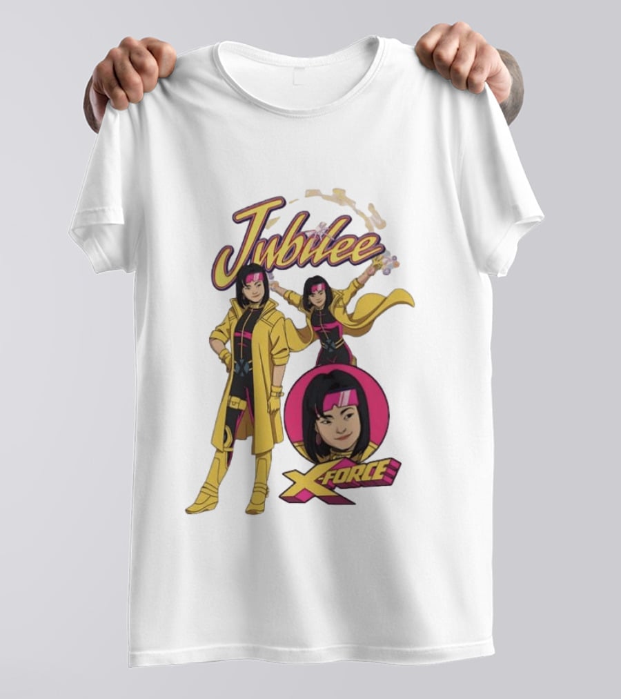 Jubilee Marvel Comics X Men X Force Power Energy Fireworks T-Shirt