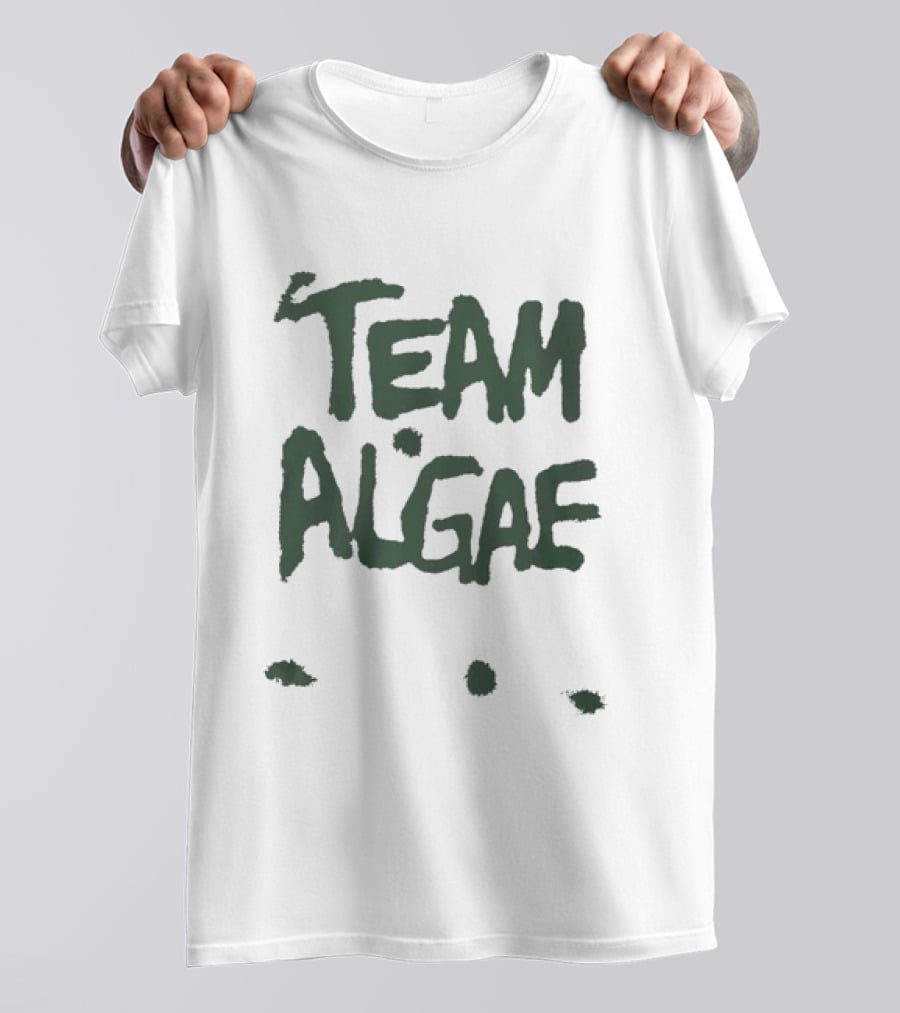 TEAM ALGAE Green Text Earthy T-Shirt