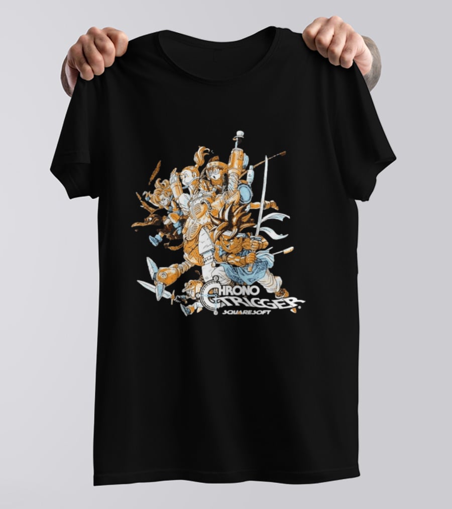 Crono Marle Lucca Robo Frog Ayla Magus Chrono Trigger Squaresoft Characters T-Shirt