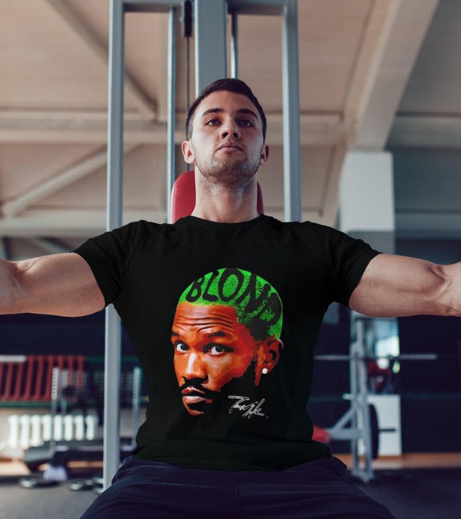Frank Ocean Blond Album Cover Green Hair R&B Music T-Shirt