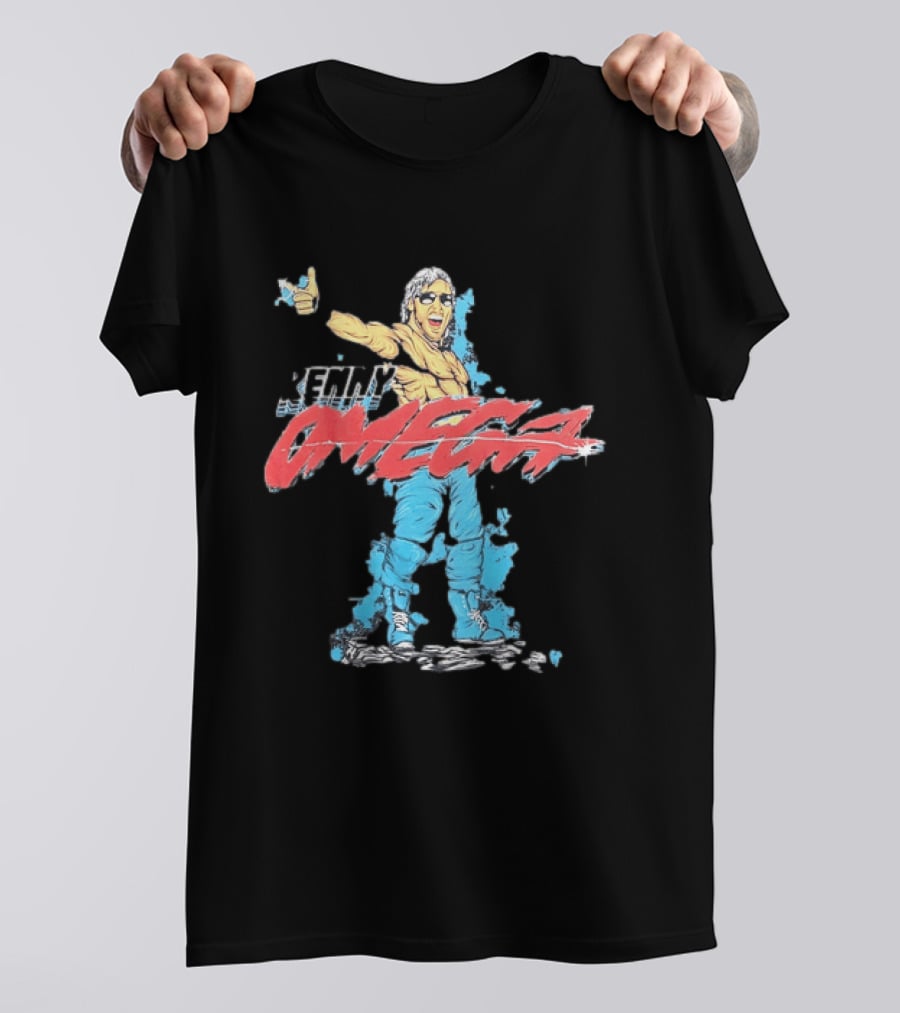 Kenny Omega Pro Wrestling Illustration With Omega Splash T-Shirt