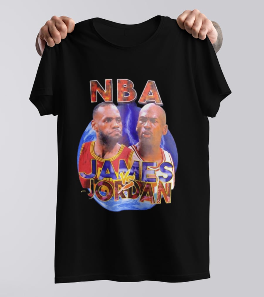NBA LeBron James Vs Michael Jordan Cleveland Cavaliers Chicago Bulls T-Shirt