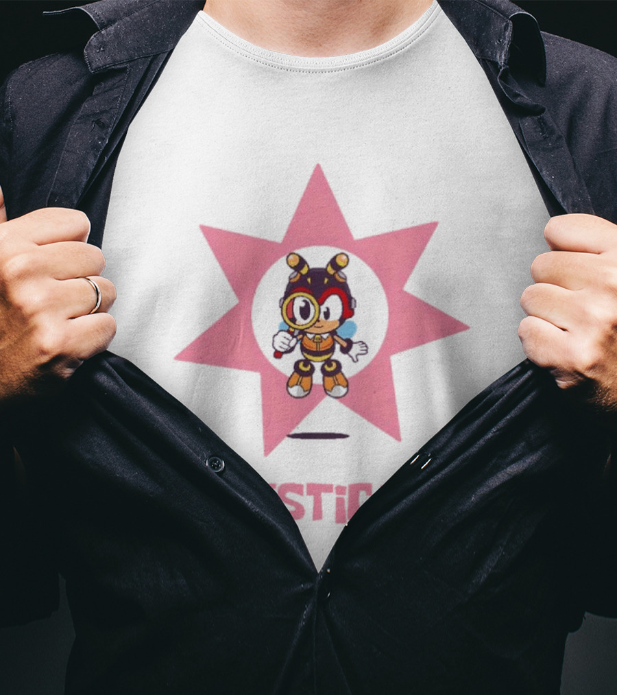 INVESTiGATE Charmy Bee Star Emblem Detective T-Shirt