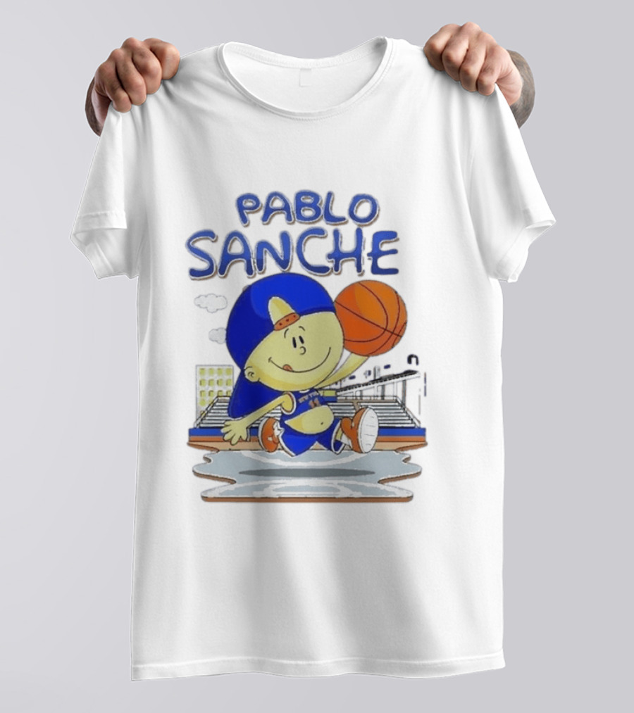 Pablo Sanchez Secret Weapon New York Basketball Court Playground Kid T-Shirt