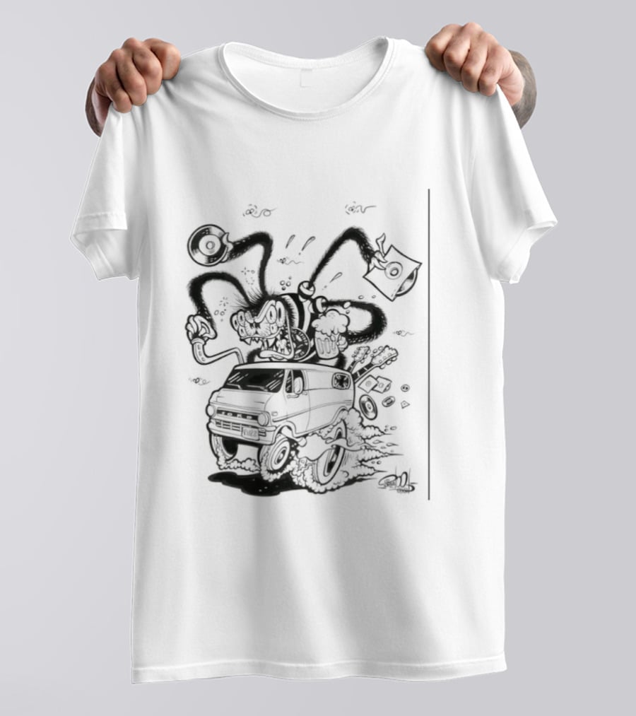 Spider 45 Fuzz Ford Tentacles Creature Adventure T-Shirt