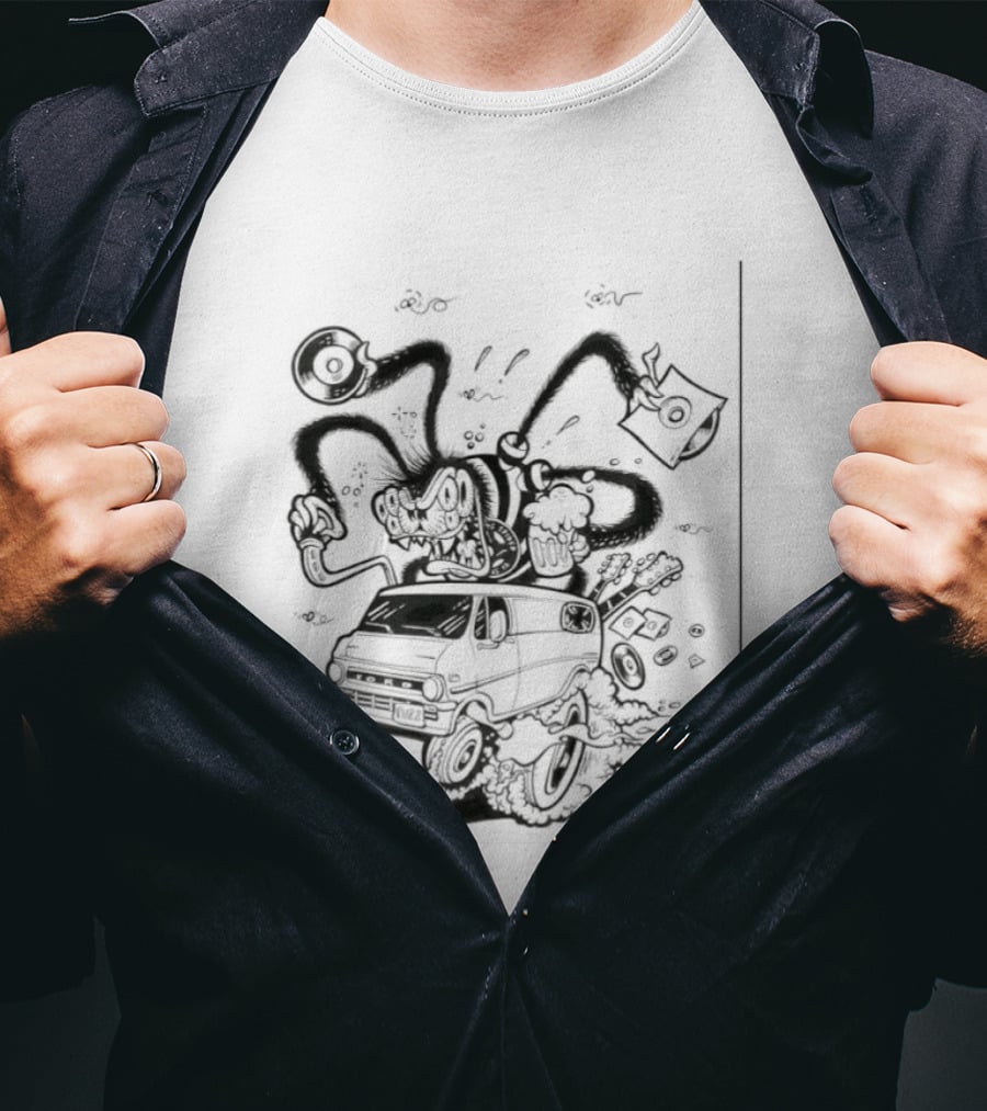 Spider 45 Fuzz Ford Tentacles Creature Adventure T-Shirt