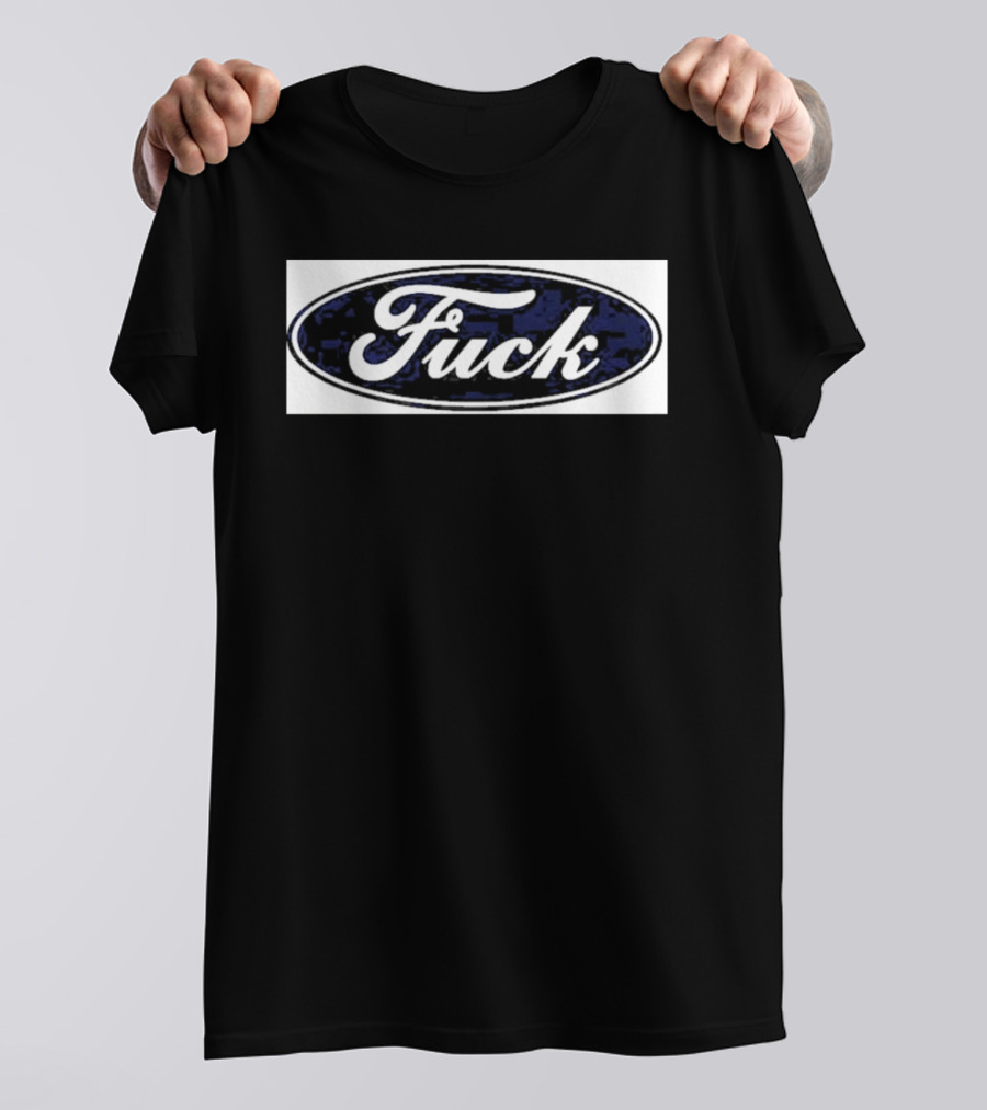 Oval Emblem With Cursive T-Shirt