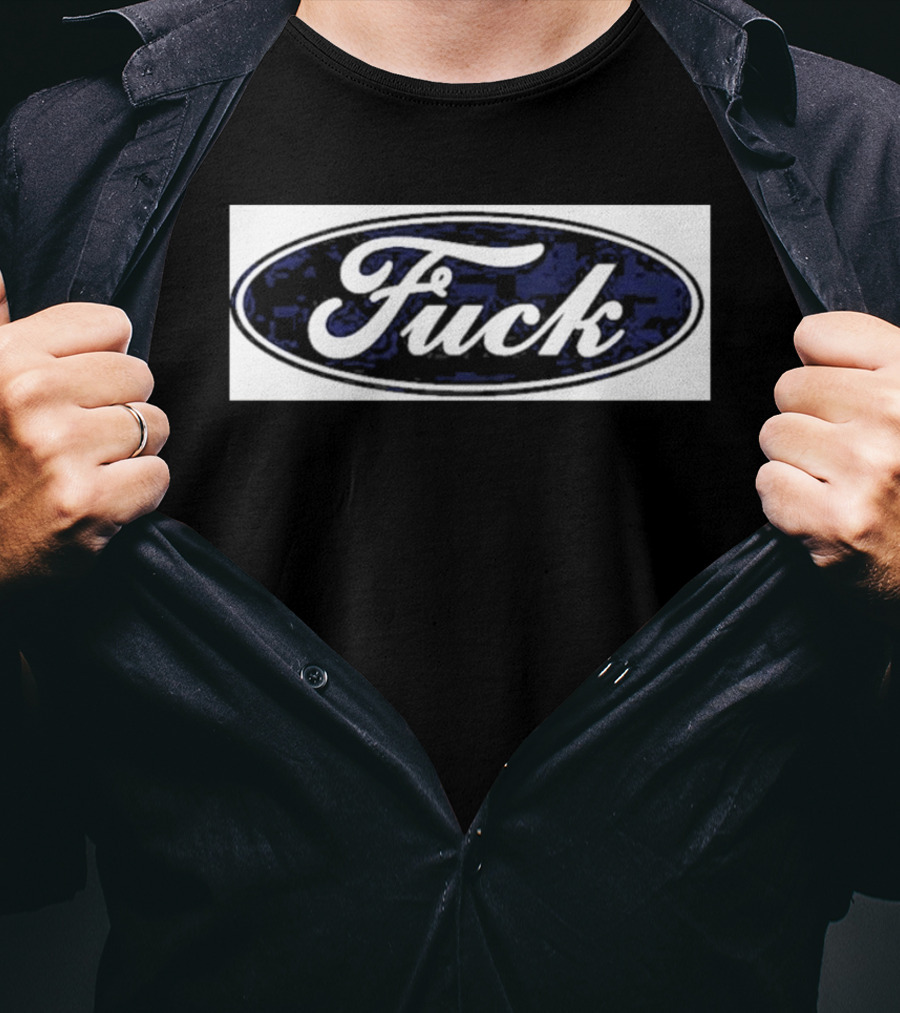 Oval Emblem With Cursive T-Shirt